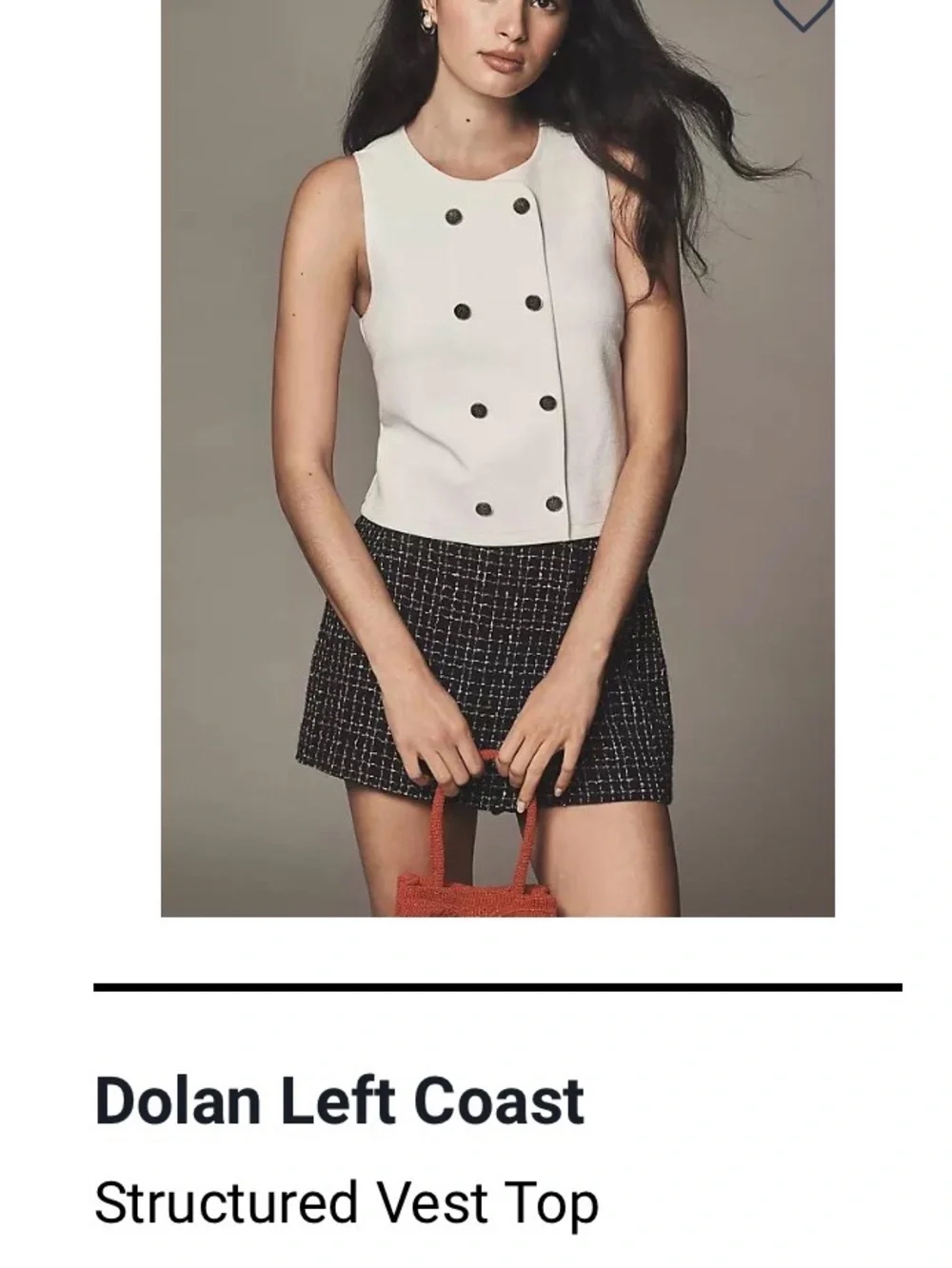 Anthropologie - Dolan Left Coast Structured Vest - XS ✨ - Picture 14 of 14